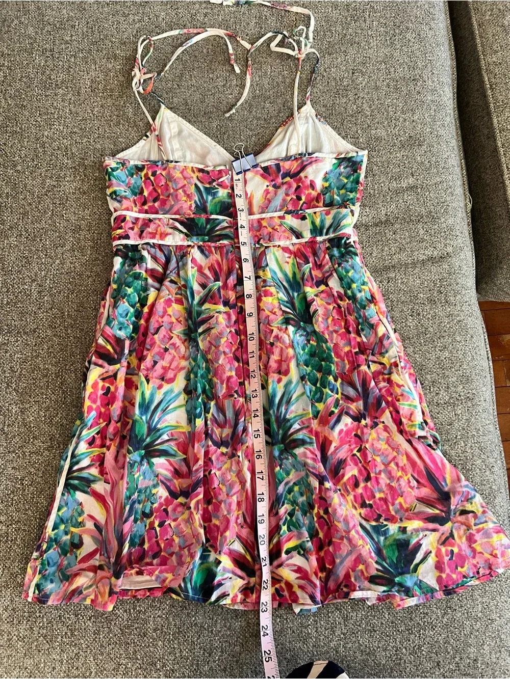 J. Crew Pastel Watercolor Slip Dress in Pink, Green & Blue